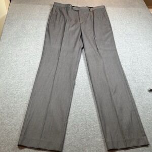 Tevolio Mens Dress Pants‎ 36/34 Fits 36/33.5 Gray Straight Leg Flat Front